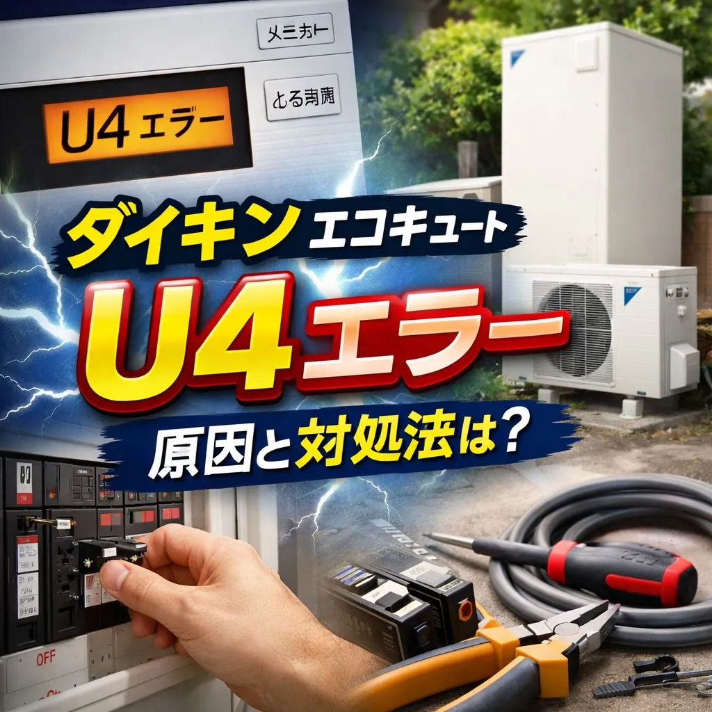 ダイキンエコキュート「U4エラー」の原因と対処法